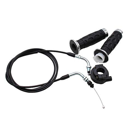 Throttle Twist Grip Set With 7/8" Scooter Holder Housing Throttle Cable For Gy6 50cc 80cc 125cc 150cc