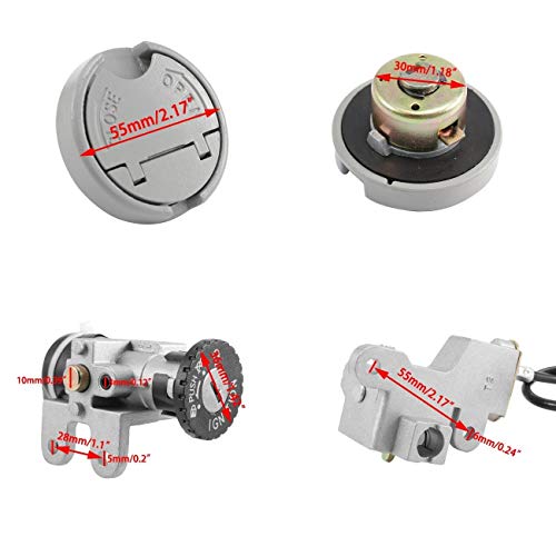 NEW Scooter Ignition Switch Key Set for TaoTao 49cc 50 cc 150cc gy6 Peace Roketa Jonway NST Tank Gy6