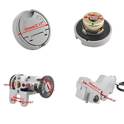 NEW Scooter Ignition Switch Key Set for TaoTao 49cc 50 cc 150cc gy6 Peace Roketa Jonway NST Tank Gy6