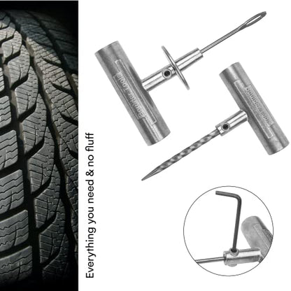 Boulder Tools - Compact Tire Repair kit with Molle Storage Pouch. Heavy Duty Universal Tire Plug Kit, Easily Stores Inside Your UTV, ATV, Truck, Motorcycle, Overlanding Gear or RV