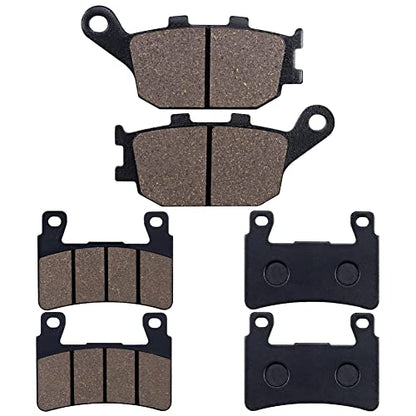 Cyleto Front and Rear Brake Pads for Honda CBR600 CBR 600 F1 F2 F3 F4 F4i F5 F6 Sport 1999 2000 2001 2002 2003 2004 2005 2006 2007