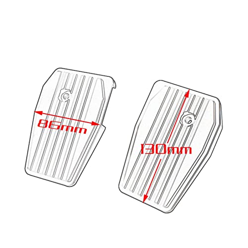Midimttop Motorcycle Wide Foot Pegs Pedals Rest Footpegs Pads for Ho-nda Rebel 300 Rebel 500 2017 2018 2019 2020 2021 CMX 500 Footrest Parts Accessories (Black)