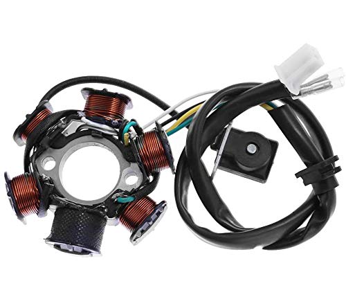 Complete Wiring Harness kit for ATV Quad 4 Four Wheelers GY6 50CC 70CC 110CC 125CC Go Kart Dirt Pit Bikes With Electrics Stator Coil CDI Wiring Harness Solenoid Relay Spark Plug by KAKO