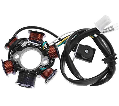 Complete Wiring Harness kit for ATV Quad 4 Four Wheelers GY6 50CC 70CC 110CC 125CC Go Kart Dirt Pit Bikes With Electrics Stator Coil CDI Wiring Harness Solenoid Relay Spark Plug by KAKO