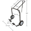 Black Ice SNO-1509 Snowmobile Dolly Cart, Hoist and Lift
