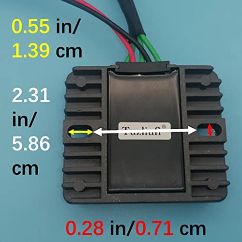 Tuzliufi Voltage Regulator Rectifier Compatible with Mercury Yamaha 804278A12 804278T11 67F-81960-12-00 67F-81960-11-00 67F-81960-10-00 75-90 HP 4 Strokes Marine 80-100HP Outboard 2000 2001-2005 Z34