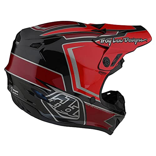 Troy Lee Designs GP Ritn Adult Motocross Helmet - Face Helmet Offroad Motorcycle Dirt Bike ATV Powersports Dual Sport Racing Helmet - Mens Womens Unisex (Red, MD)
