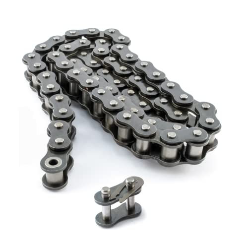 PGN #35 Roller Chain - 5 Feet + Free Connecting Link - Carbon Steel Chains for Bycicles, Mini Bikes, Motorcycles, Go-Karts, Home and Industrial Machinery - 159 Links
