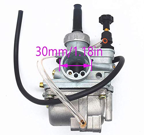 LT80 Carburetor with Fuel Switch Valve Petcock Intake Manifold for Suzuki LT 80 Quadsport ATV Carb, Replace 13200-40B10 13881-40B00 by TOPEMAI