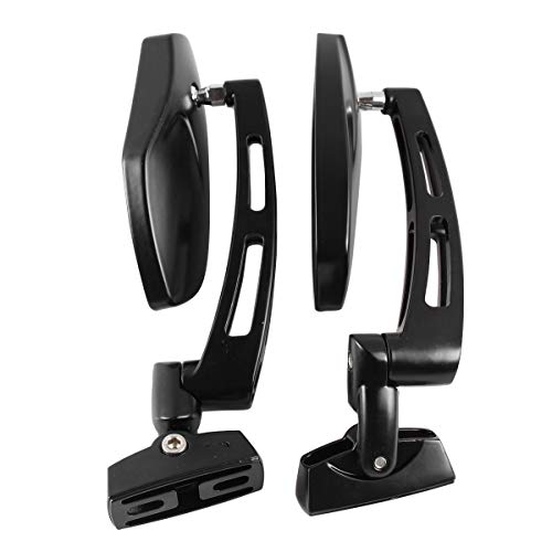 AUTOKAY Motorcycle Mirrors Racing Rearview Mirrors CNC Aluminum Anti-Glare Side Mirror Fits for Honda CBR 600 F3 F4i Kawasaki Ninja ZX 6 7 9 12 Yamaha FZR YZF R1 R6 S Suzuki GSXR