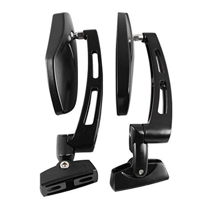 AUTOKAY Motorcycle Mirrors Racing Rearview Mirrors CNC Aluminum Anti-Glare Side Mirror Fits for Honda CBR 600 F3 F4i Kawasaki Ninja ZX 6 7 9 12 Yamaha FZR YZF R1 R6 S Suzuki GSXR