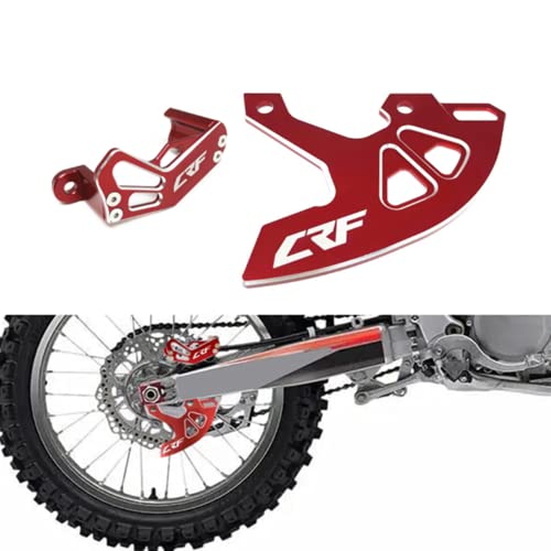 Dirt Bike Rear Brake Disc Guard & Dirt Bike Caliper Guard Compatible with CRF 250R 2004-2017,CRF 250X 2004-2017,CRF 450R 2002-2017,CRF 450X 2005-2017,CRF 450RX 2017
