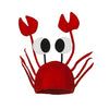 Men's Women's Novelty Hat 3D Lobster Crawfish Crab Seafood Hat with Claws (Crab)