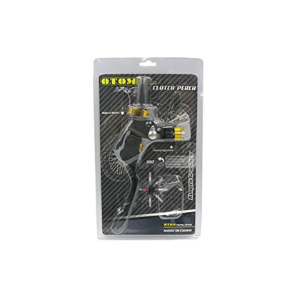 OTOM Clutch Lever Perch Motocross Dirt Bike Fall Prevention Folding Adjustable for CRF WR KXF RMZ FE (Black)