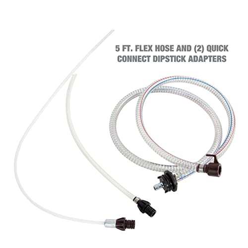 OEMTOOLS 24397 10 Quarts (2.5 Gallons) Manual Fluid Extractor, Oil Extractor Pump, Transmission Fluid Pump, Oversized Handle Manual Oil Pump Extractor