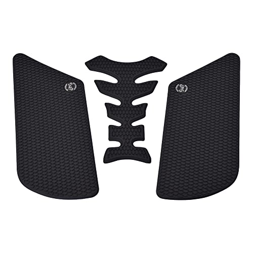 HZXHS Motorcycle Anti Slip Tank Pad Stickers For Honda VFR800 1998 1999 2000 2001 2002 2003 2004 2005 2006 2007 VFR 800 (A), Black (1998-2007)