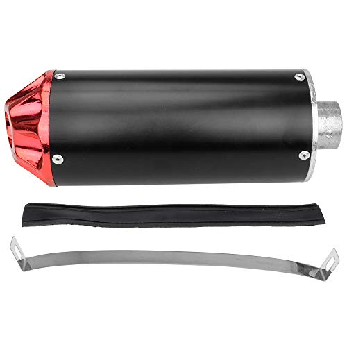 Aluminum Red 28mm Motorcycle Exhaust Muffler For CRF50 XR50 KLX SSR Thumpstar Lifan 50cc 70cc 90cc 110cc 125cc Chinese Pit Trail Dirt Bike
