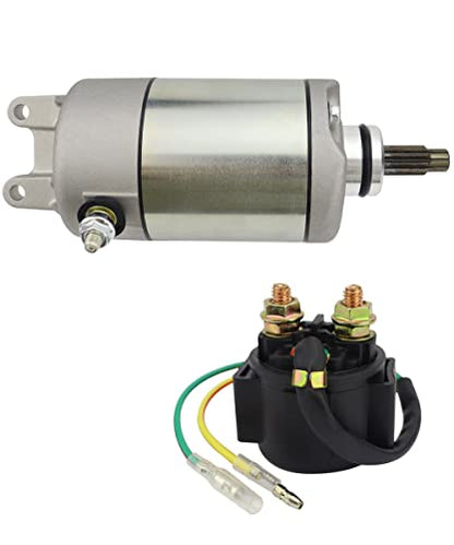 Soarider Starter & Relay for 1993-2006 Honda TRX300EX FourTrax/SporTrax 300 EX, 31200-HM3-671 18329 SM13422 410-54008 SMU0029, 93-00 FourTrax TRX300EX Starter| 01-06 SporTrax TRX300EX Starter