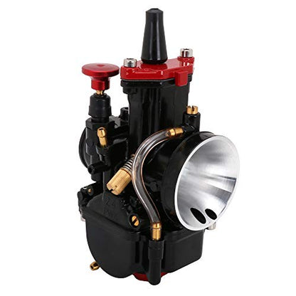 PWK 32mm Carburetor Motorcycle Power Jet Carb Racing Performance Universal For 125cc to 200cc Pit Dirt Bike Motocross Enduro On/Off Road ATV Quad Scooter Black