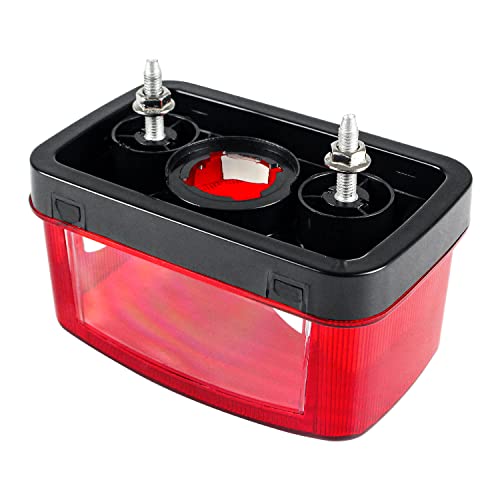 CPOWACE Taillight Housing Tail light Lens Cover Compatible with Yamaha Big Bear 400 / Grizzly 660 350 / Kodiak 400 / Rhino 660 700,Plastic Rear Light Lens Replace 5KM-84710-01-00,5KM-8472C-10-00(Red)