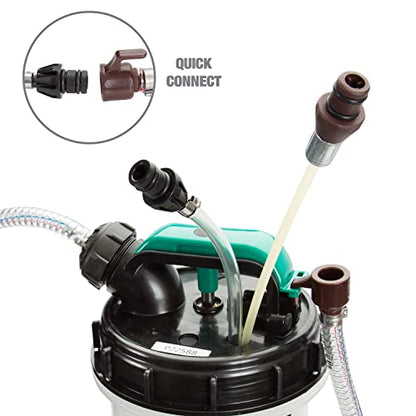 OEMTOOLS 24397 10 Quarts (2.5 Gallons) Manual Fluid Extractor, Oil Extractor Pump, Transmission Fluid Pump, Oversized Handle Manual Oil Pump Extractor