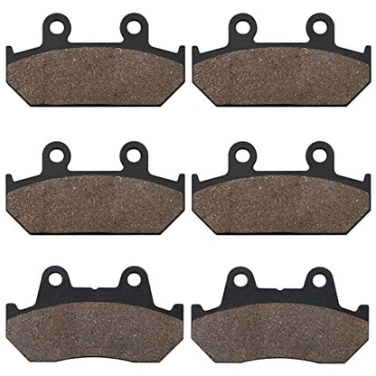 SOLLON Front and Rear Brake Pads for Honda GL 1500 Goldwing 1500 SE L GL1500 GL1500SE L GL1500A Aspencade GL1500I Interstate 1988-2000
