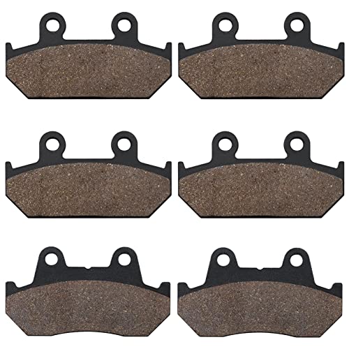 SOLLON Front and Rear Brake Pads for Honda GL 1500 Goldwing 1500 SE L GL1500 GL1500SE L GL1500A Aspencade GL1500I Interstate 1988-2000