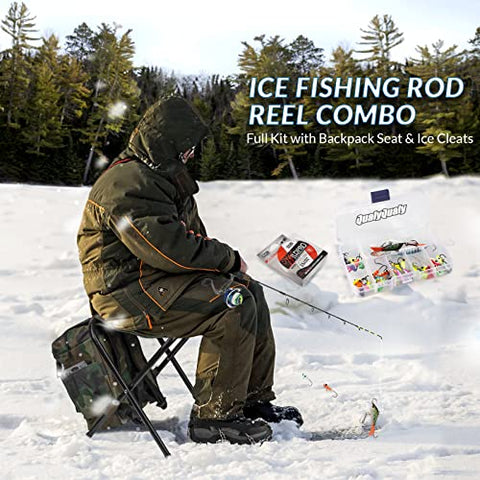 QualyQualy Ice Fishing Rod Reel Combo Complete Set Ice Fishing Gear wi –  Zoom Zoom Parts