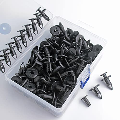 Xislet 150 PCS UTV Nylon Fender Clips/Body Rivets Compatible with Polaris 7661855 Ranger RZR Can Am Kawasaki Teryx Honda Pioneer 90653-HC4-900 Suzuki Sportsman ATV Fastener with Tool