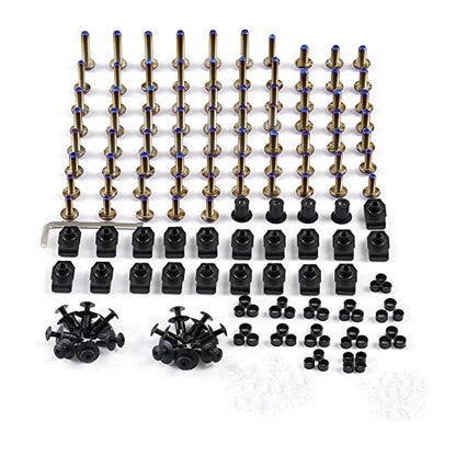 SPORT FAIRING Universal Fairing Bolt Kit M5 M6 Stainless Steel Motorcycle Screws Fasteners Fit for Kawasaki Suzuki Honda Yamaha