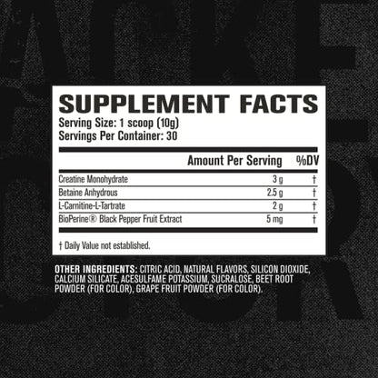 Jacked Factory Growth Surge Creatine Post Workout - Muscle Builder with Creatine Monohydrate, Betaine, L-Carnitine L-Tartrate - Daily Muscle Building & Recovery Supplement - 30 Servings, Black Cherry