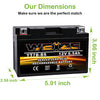 Weize YT7B-BS Battery High Performance - Maintenance Free - Sealed AGM Motorcycle Battery YT7B BS For Yamaha ATV