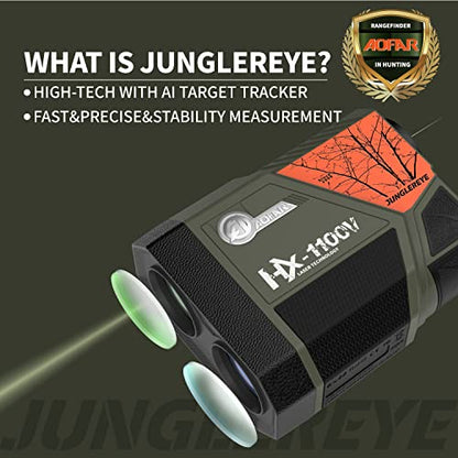 AOFAR HX-1100V Rangefinder for Hunting Archery, 1100 Yards with Angle and Horizontal Distance, High-Precision for Bow Hunting with Range,Speed,Scan Mode,6X,Lightweight,Free Battery,Carrying Case