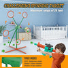 Shooting Games Toys for Age 5 - 6 7 8 9 10 + Year Old Boys, Kids Toy Sports & Outdoor Game with Moving Shooting Target & 2 Popper Air Toy Guns & 24 Foam Balls, Gifts for Boys and Girls