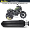 Motorcycle Exhaust Slip On Short Muffler Pipe, Exhaust Muffler Pipe Motorcycle Slip On Exhaust Muffler Compatible with Honda REBEL CMX 300 CMX500 2017-2022