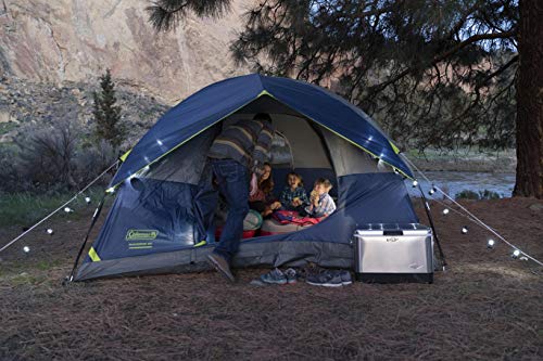 Coleman Sundome Camping Tent, 3 Person, Navy Blue