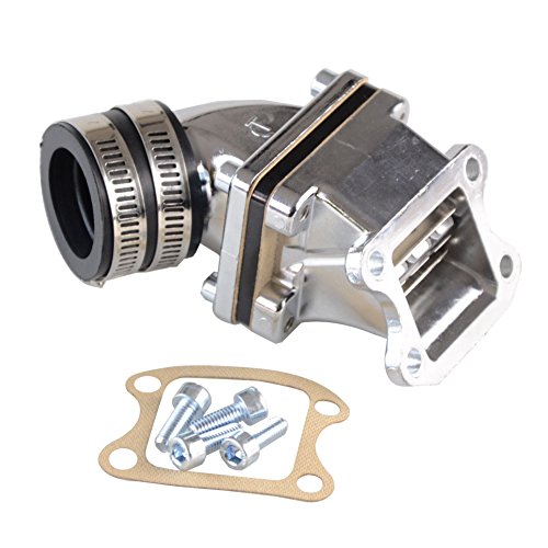 GOOFIT 32mm Intake Manifold Pipe Adapter Gasket Set Replacement for 2 Stroke DIO 50 ZX SE50 SK50 SA50 Elite Scooter