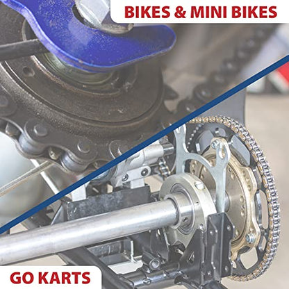PGN #35 Roller Chain - 3 Feet + Free Connecting Link - Carbon Steel Chains for Bycicles, Mini Bikes, Motorcycles, Go-Karts, Home and Industrial Machinery - 95 Links