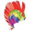 Rainbow Clown Wig, Dress-Up Accessory, Pretend Play, Party Favor (Rainbow Mohawk Wig)