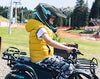 Motocross Helmet,Adult &Youth Trend Full Face Helmet,ATV Motorcycle Helmet,Dirt Bike Downhill Off-Road Mountain Bike Helmet,DOT Certified,4-Piece Set (Blue, M)