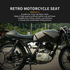 Black Vintage Cafe Racer Hump Seat Retro Saddle For CB 350 CB400 CB500 CB550 CB750