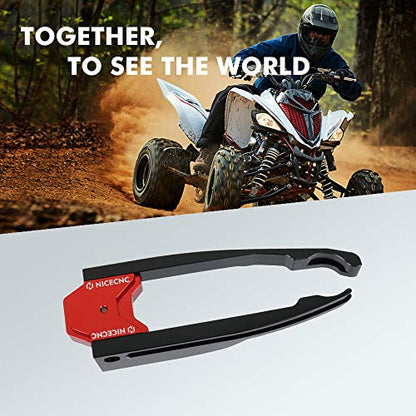 NICECNC Red Chain Guide Slider Buffer Swingarm Guard Compatible with Yamaha Raptor 700 2006-2008 2013-2023,Raptor 700R 2009,2011-2012,2016-2022 Special Edition,Raptor 700 Calif 2021,700R Calif 2023