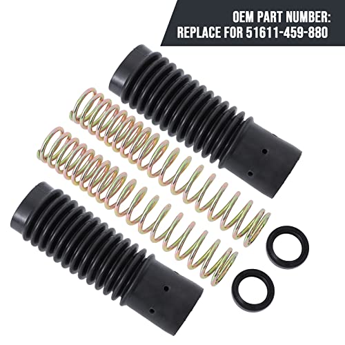 Motoparty Trail Gaiters Cover Boot For Honda CT90 TRAIL90 S90 CL90 Replace for 51611-459-880 Front Fork Cover Absorber Boots & Seals Spring Rebuild Kit