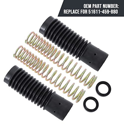 Motoparty Trail Gaiters Cover Boot For Honda CT90 TRAIL90 S90 CL90 Replace for 51611-459-880 Front Fork Cover Absorber Boots & Seals Spring Rebuild Kit