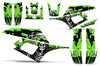 Wholesale Decals ATV Graphics kit Sticker Decal Compatible with Yamaha Warrior 350 All Years - Reaper V2 Green