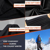 Thermal Underwear for Men, CL convallaria Long Johns Winter Hunting Gear Sport Base Layer Top and Bottom Set Midweight Black L