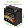 Weize YTX14 BS ATV Battery High Performance - Maintenance Free - Sealed AGM YTX14-BS Motorcycle Battery compatible with Honda Suzuki Kawasaki Yamaha scooter snowmobile