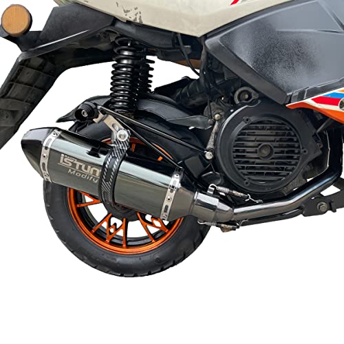 YOSAYUSA Motorcycle Exhaust Pipe System for GY6 Engine 125cc 150cc Sco ...