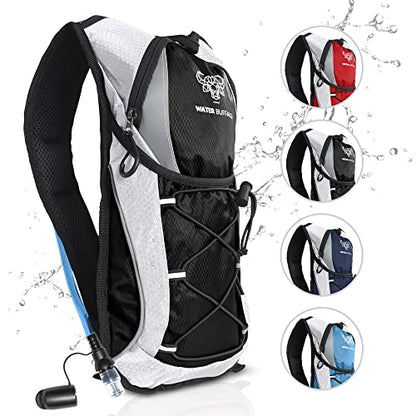 Water Buffalo Hydration Backpack Hydration Pack Water Backpack with 2L Hydration Water Bladder Hydropack Running Backpack 12L The Essential
