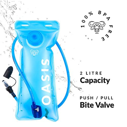 Water Buffalo Hydration Backpack - Hydration Pack Water Backpack with 2L Hydration Water Bladder - Hydropack Running Backpack 12L - The Essential Water Pack for Hiking, Running, Biking, Ski, and Raves